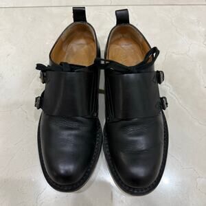 $1195 Value Black Valentino Garavani Double Monk Strap Shoes